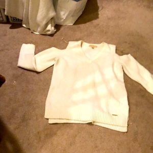 Michael Kors Cold Shoulder Ivory sweater size M